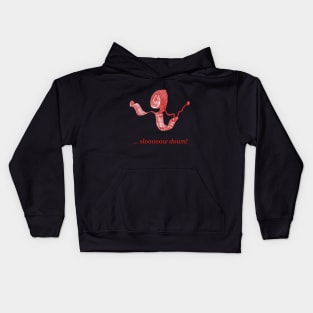 Metal snail in red Kids Hoodie